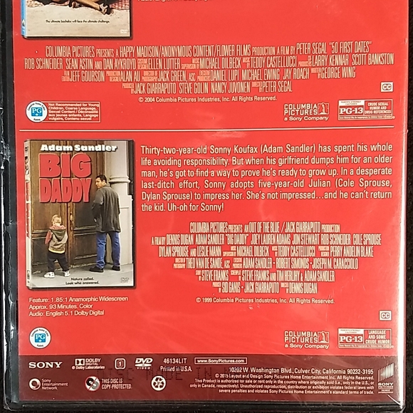 Adam Sandler Double Feature DVD Factory Sealed - Picture 4 of 8